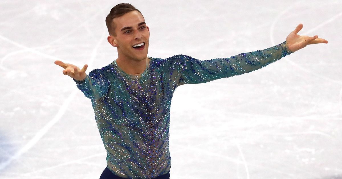 Adam Rippon's Olympic Outfit Is Going To The Smithsonian—And He Knows Exactly Where He Wants It Placed ❤️