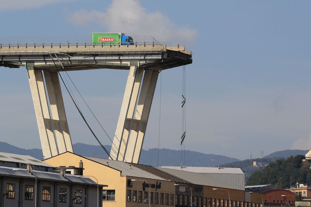 Un crollo sul ponte Morandi già a febbraio