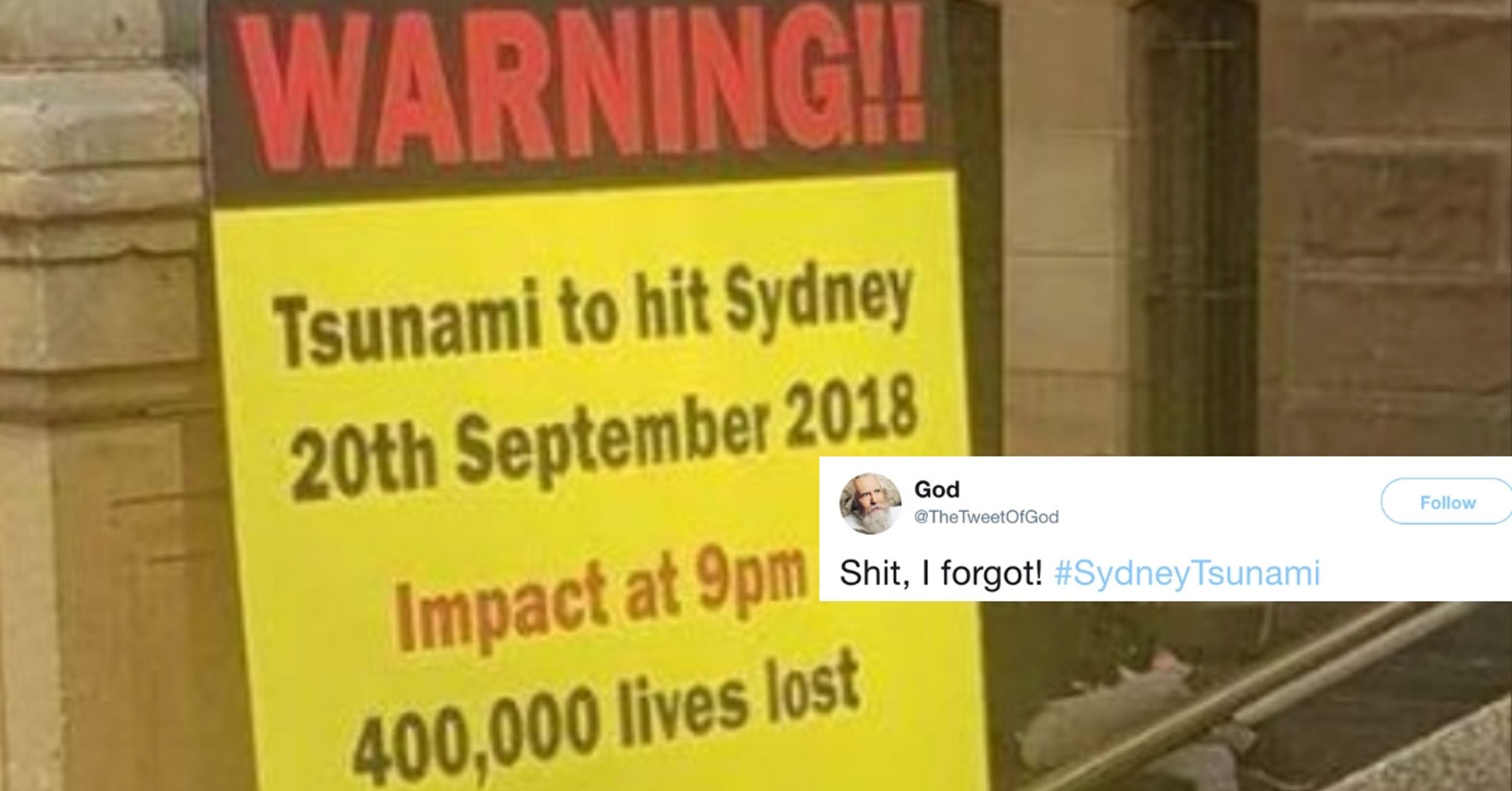 There's A Good Reason Why You've Never Heard Of The 2018 Sydney Tsunami 😂