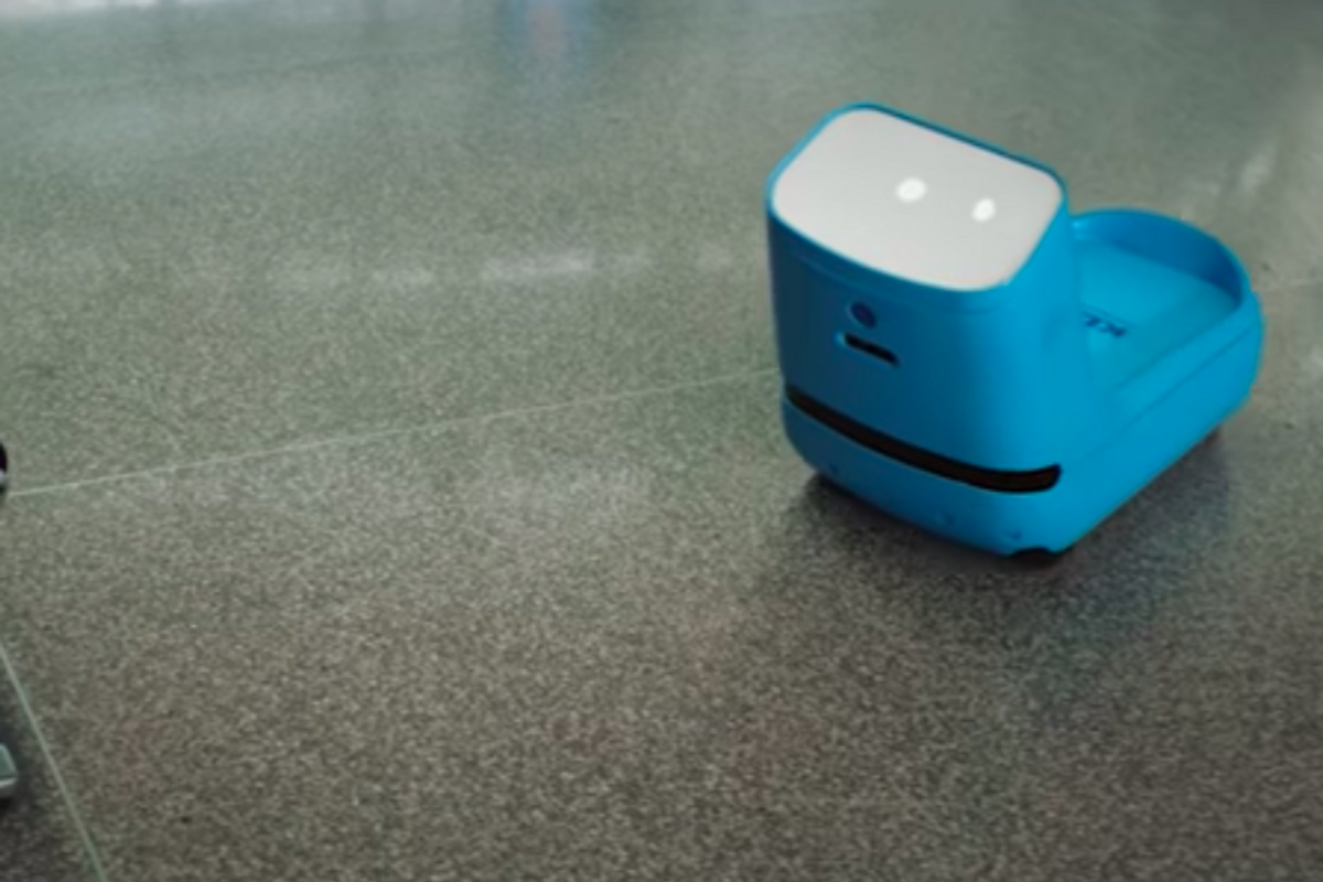 The KLM airport robot Care-E wants you to take the load off