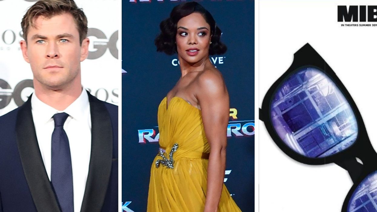 Chris Hemsworth And Tessa Thompson Look Out-Of-This-World Good On The Set Of The New 'Men In Black' Film