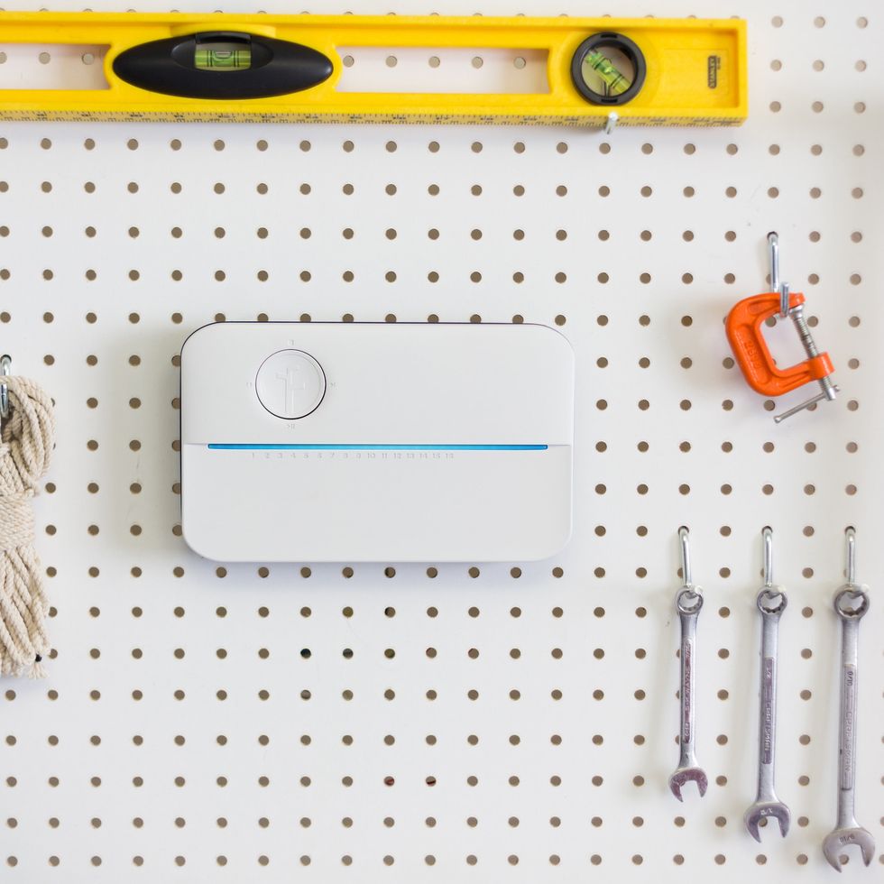 Picture of Rachio 3 on a wall.