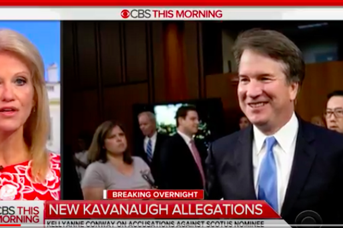 Kellyanne Conway Shameless Again, Kavanaugh 'Vast Left-Wing Conspiracy' Edition