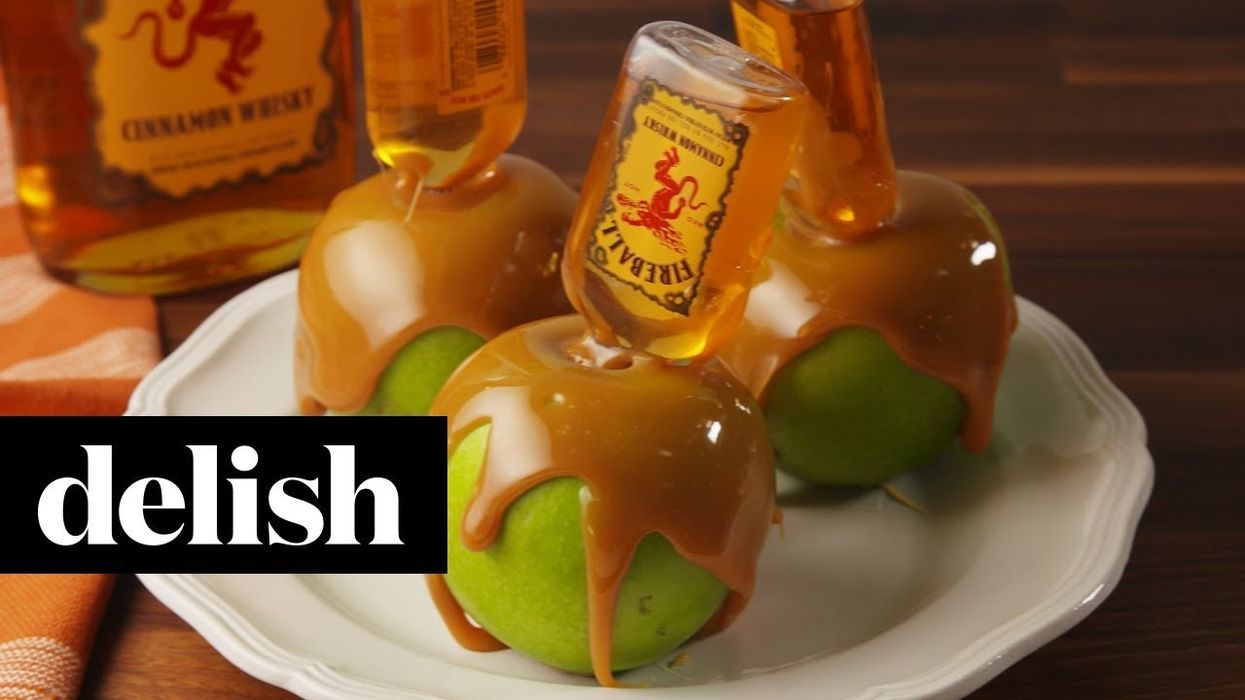 Fireball Caramel Apples are a thing, and we think they are a perfect snack for fall