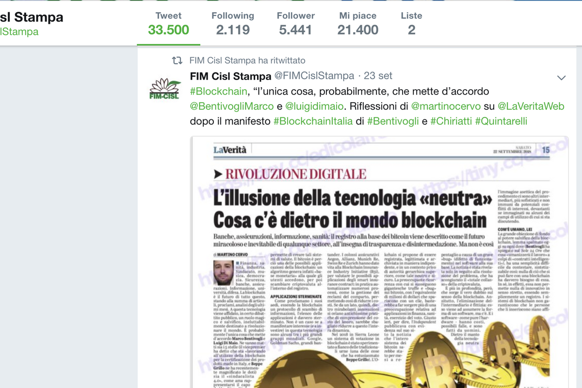 Il sindacato «ruba» il lavoro dei giornalisti