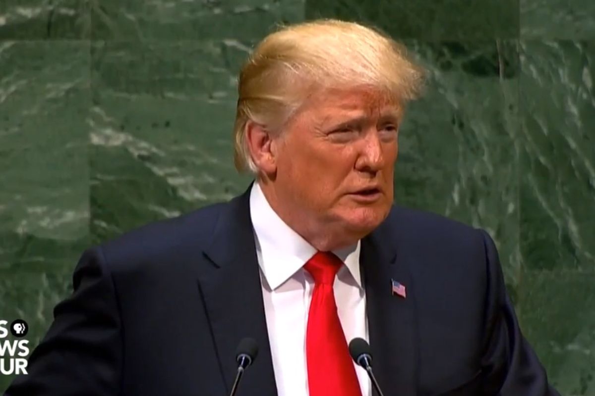 Donald Trump Read His UN Speech Real Good. They Still Laughed At Him.