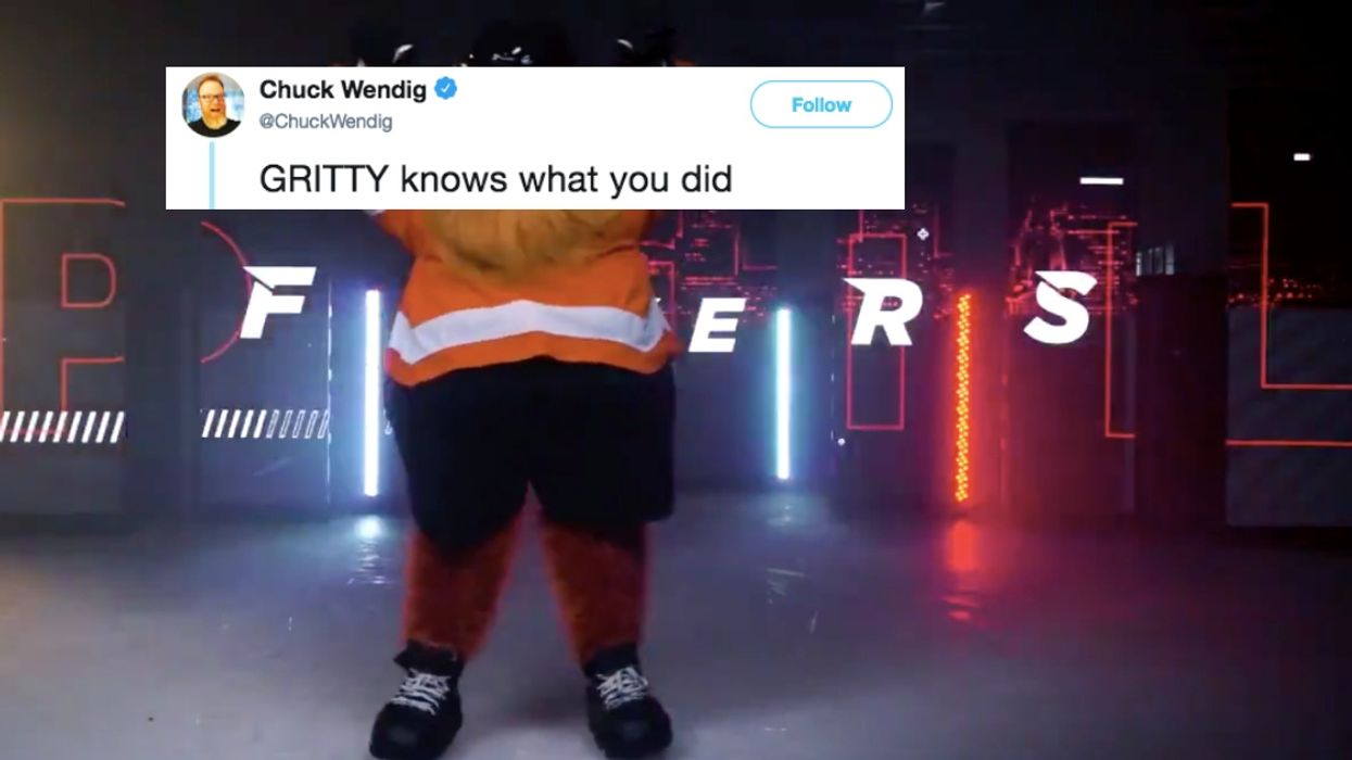 The Philadelphia Flyers Just Unveiled Their New Mascot 'Gritty'—And He's Creepy AF 😱