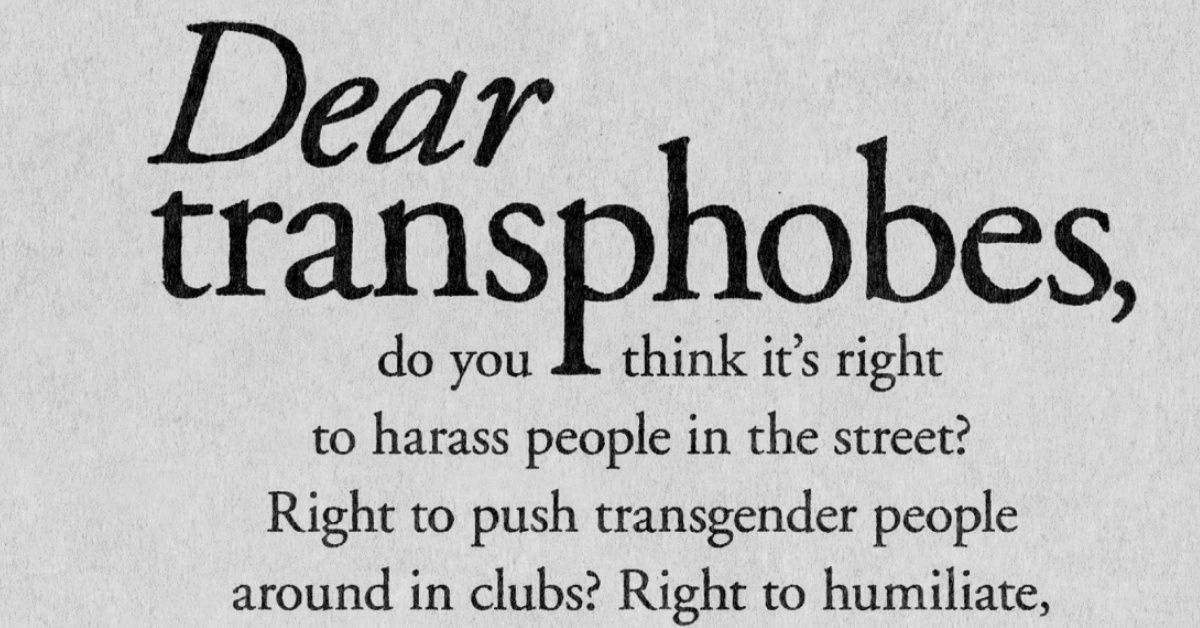 Scotland Tackles Transphobia and Homophobia In Brilliant New Billboard Ads ❤️