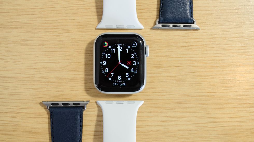 a photo of Apple Watch4 with multiple bands
