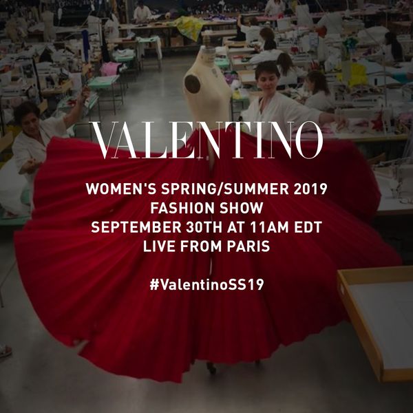Watch Valentino's Spring 2019 Show Live