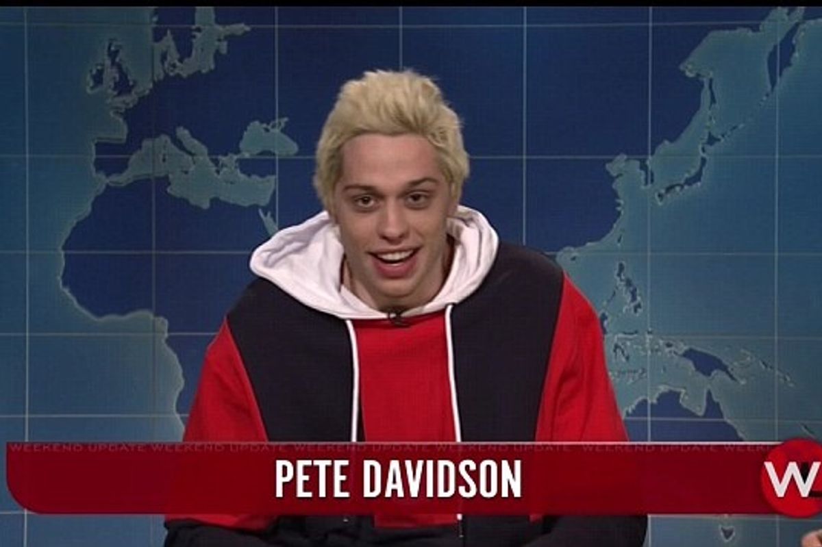 SNL’s Pete Davidson Jokes About Relationship with Ariana Grande on Season Premiere