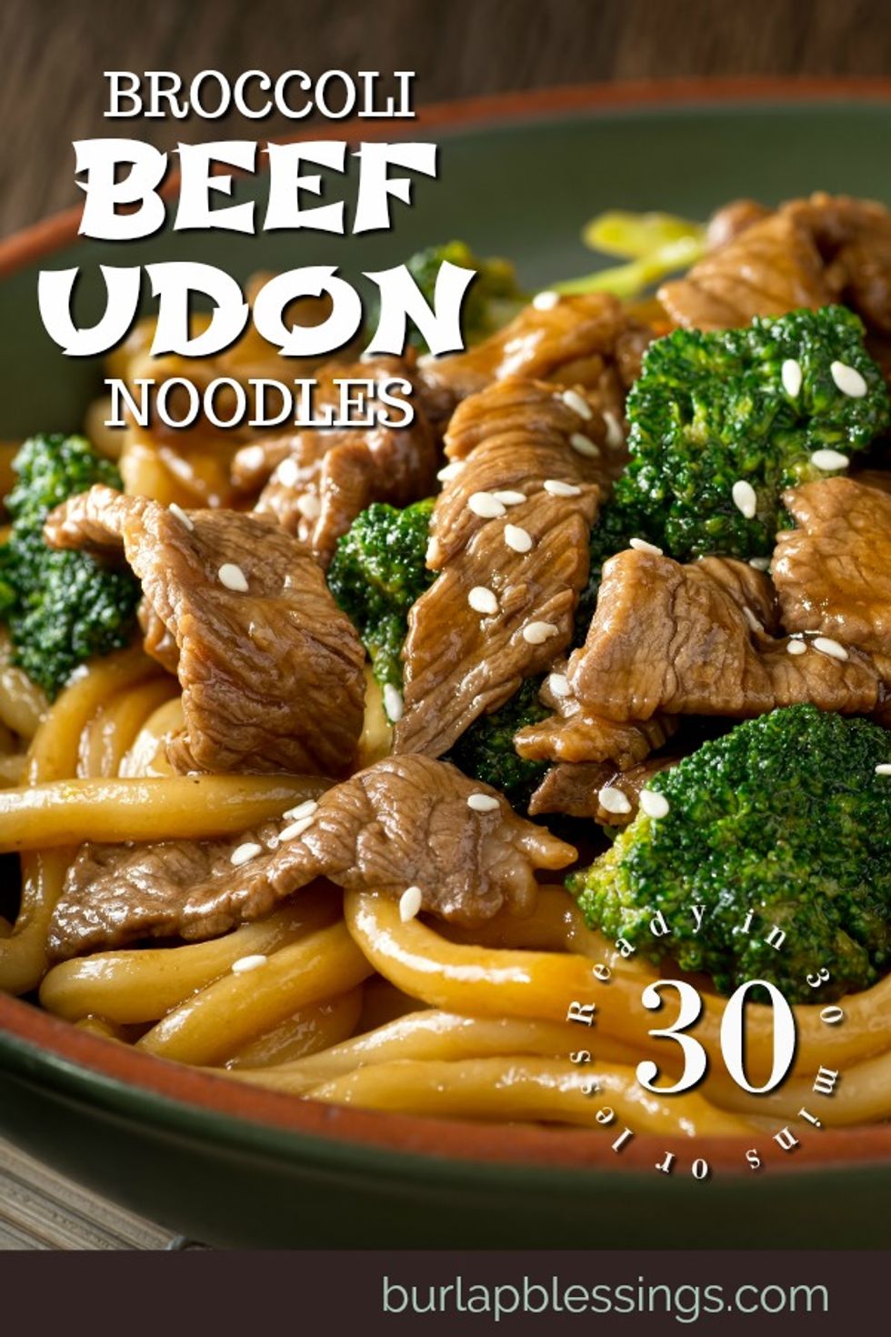 Broccoli Beef Udon Noodles - My Recipe Magic