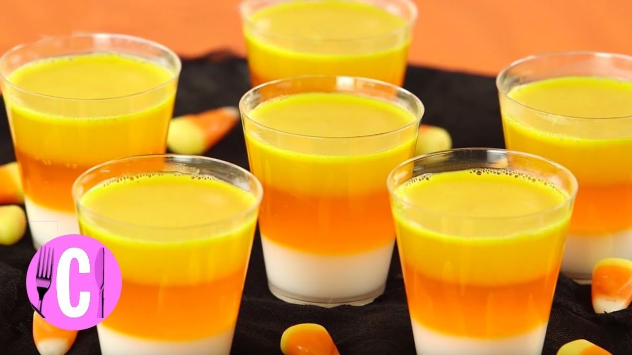 These candy corn shots look good enough that we may never need the actual candy corn again