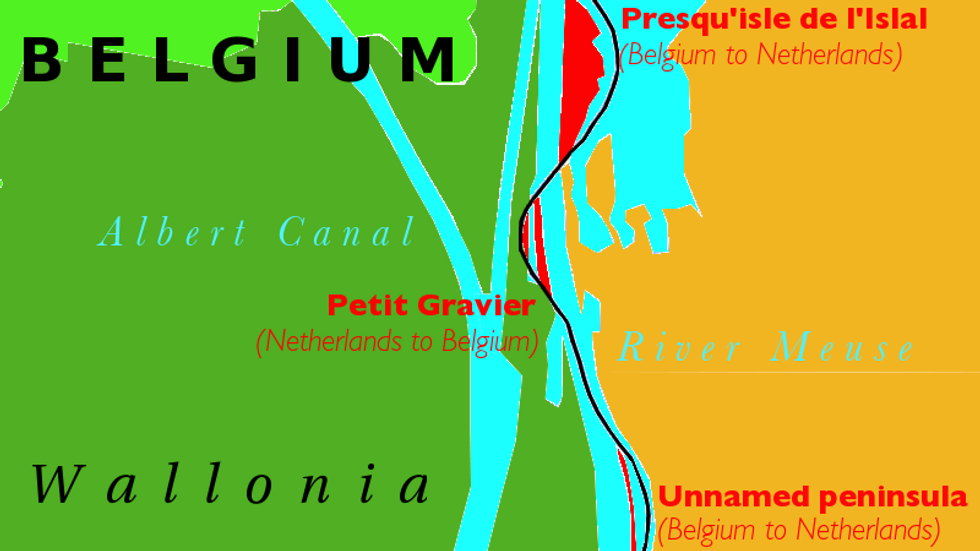 Belgium and the Netherlands swap land without a single shot being fired