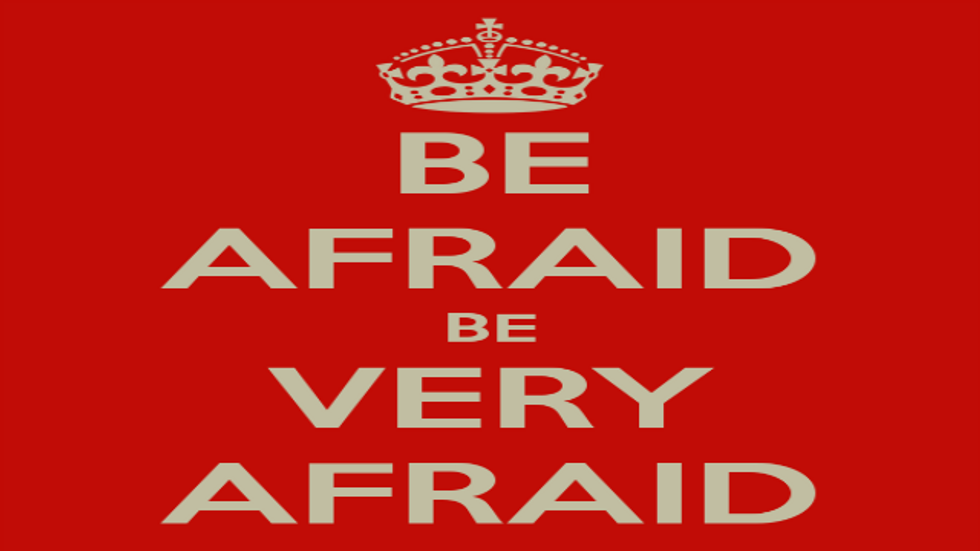 Be Afraid! Be VERY Afraid!!! How Can You Help It These Days?