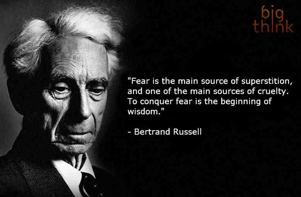 Bertrand Russell on Fear