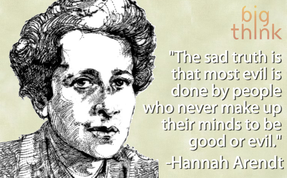 Hannah Arendt on Good and Evil