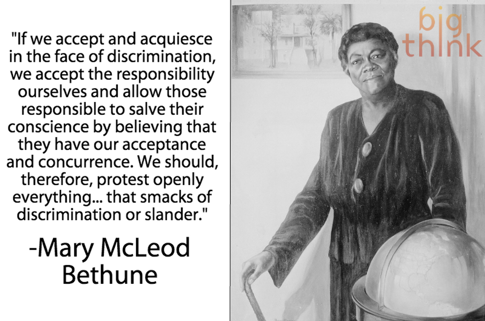 Mary McLeod Bethune: "Protest everything that smacks of discrimination"