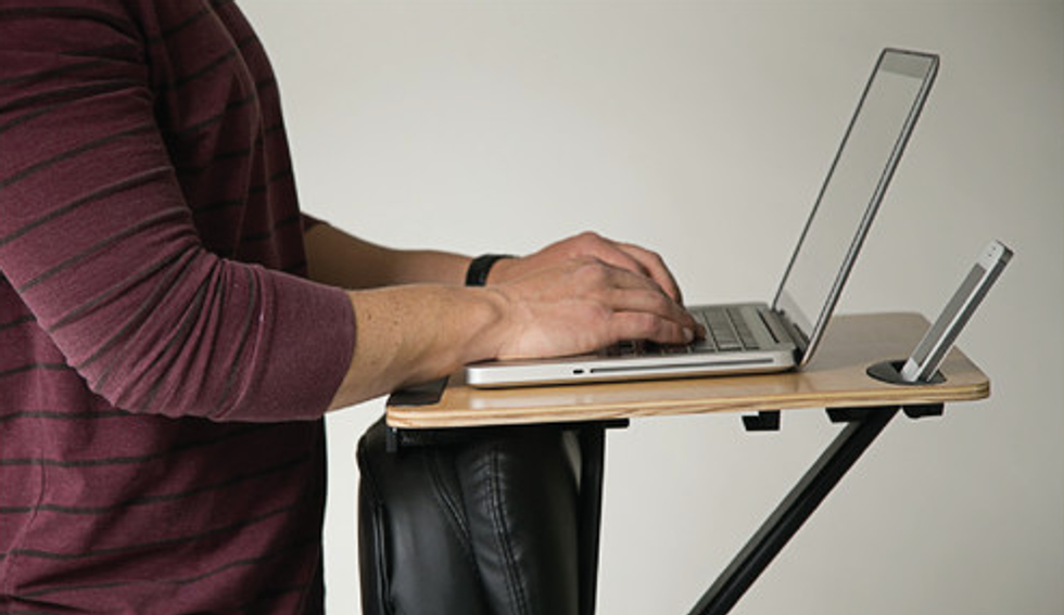 StorkStand Provides One Of The Easiest Ways To Shift Your Workplace Into A Standing One