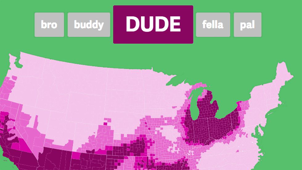 Is Your Best Friend a Bro, Dude or Buddy? It Depends on Where You Live