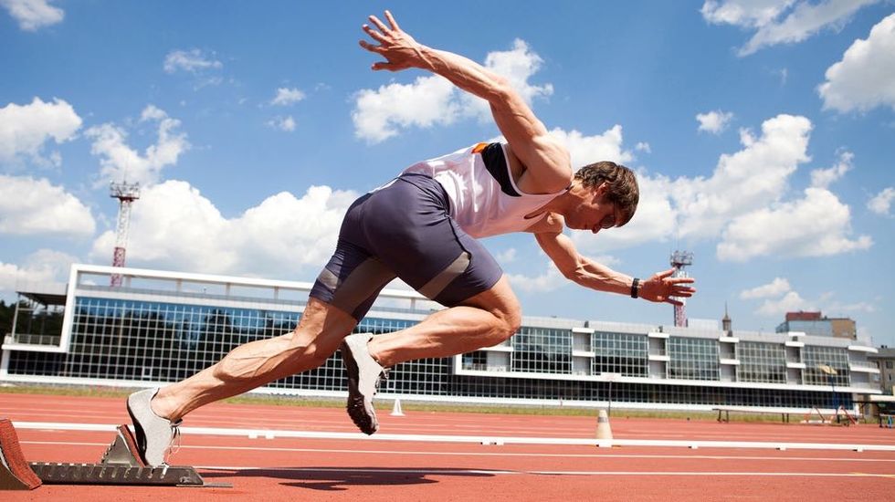 athlete journaling during training session