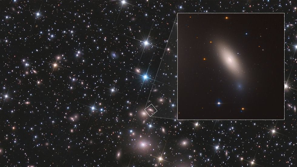 Hubble finds relic galaxy NCG 1277 (Credit: NASA, ESA, M. Beasley, and P. Kehusmaa)