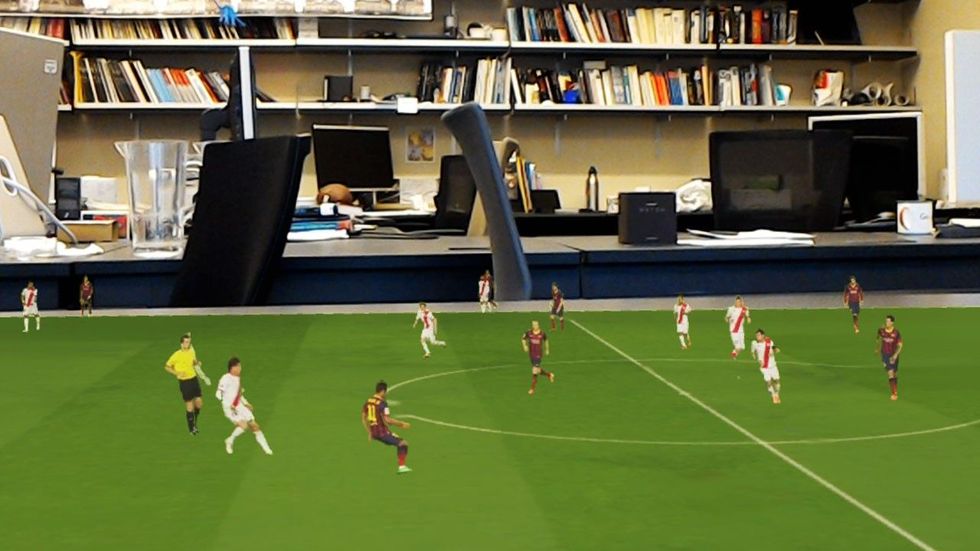 You might watch the next FIFA World Cup in hologram mode. (Credit: University of Washington)