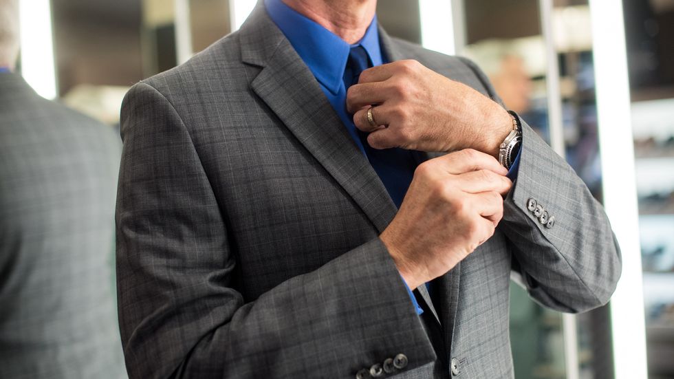 man wearing tie