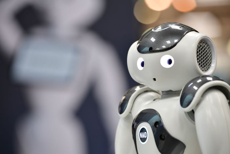 Robot at fair, 2018