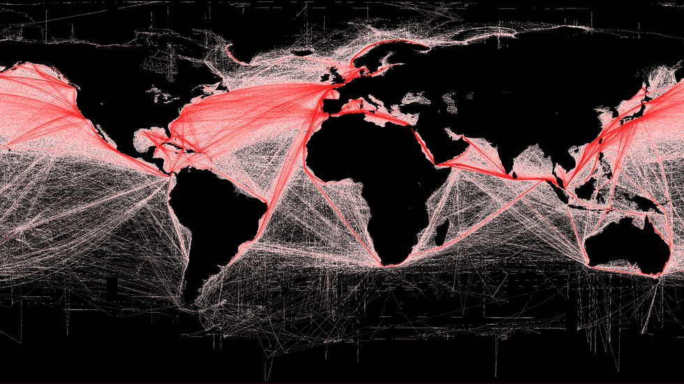 shipping routers red and black