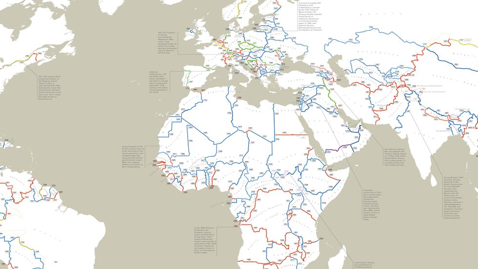 World Map Shows Newest And Oldest International Borders Big Think