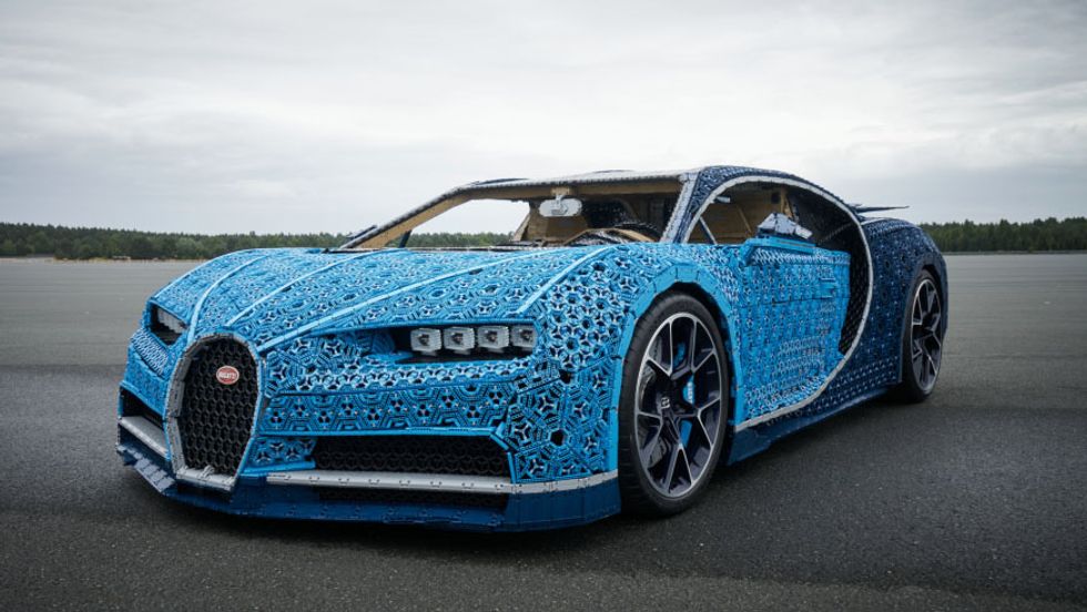 LEGO builds life-size, drivable Bugatti Chiron for Grand Prix - Big Think