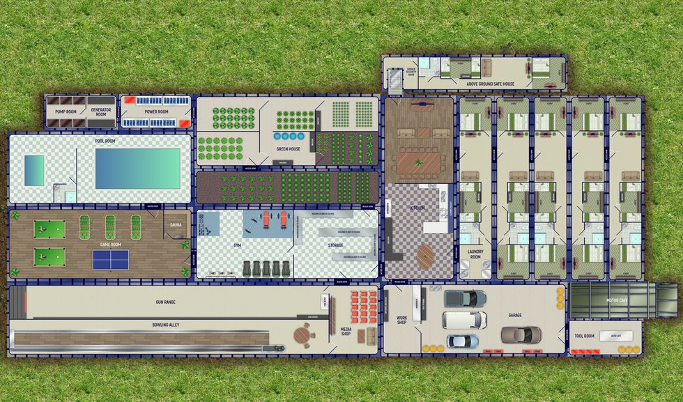 Doomsday bunker in New Zealand, by Rising S. Co.