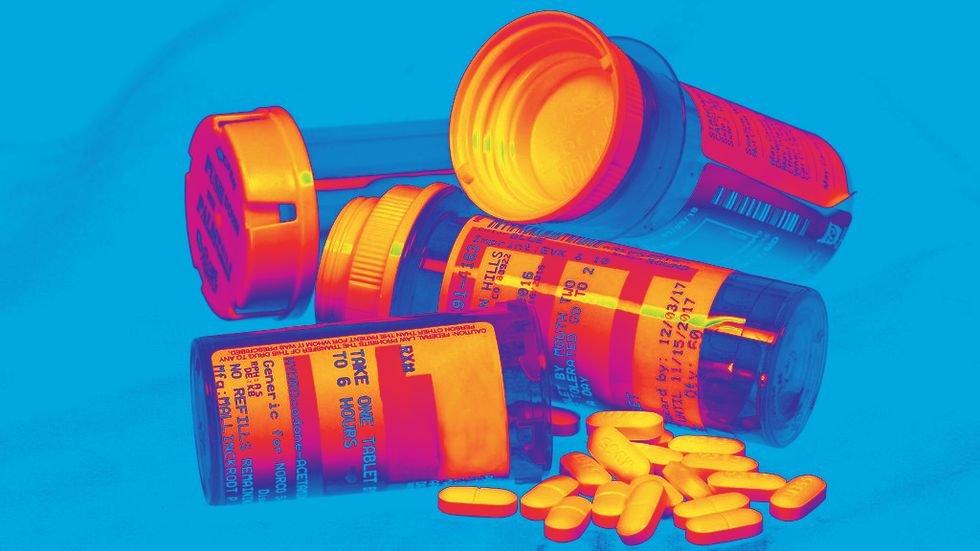 Pile of assorted pills