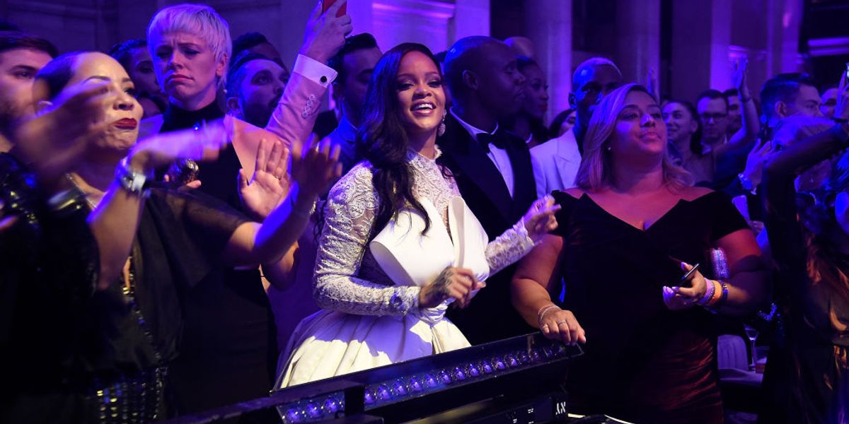 Rihanna Fangirls Over Childish Gambino at the Diamond Ball