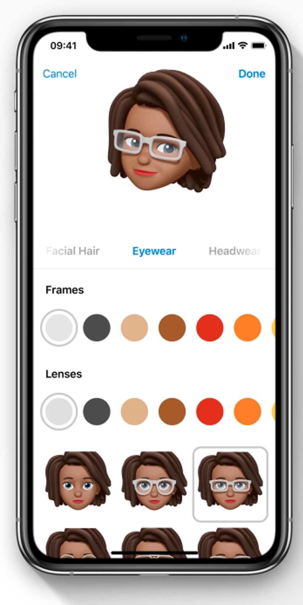a photo of a iPhone showing Animoji