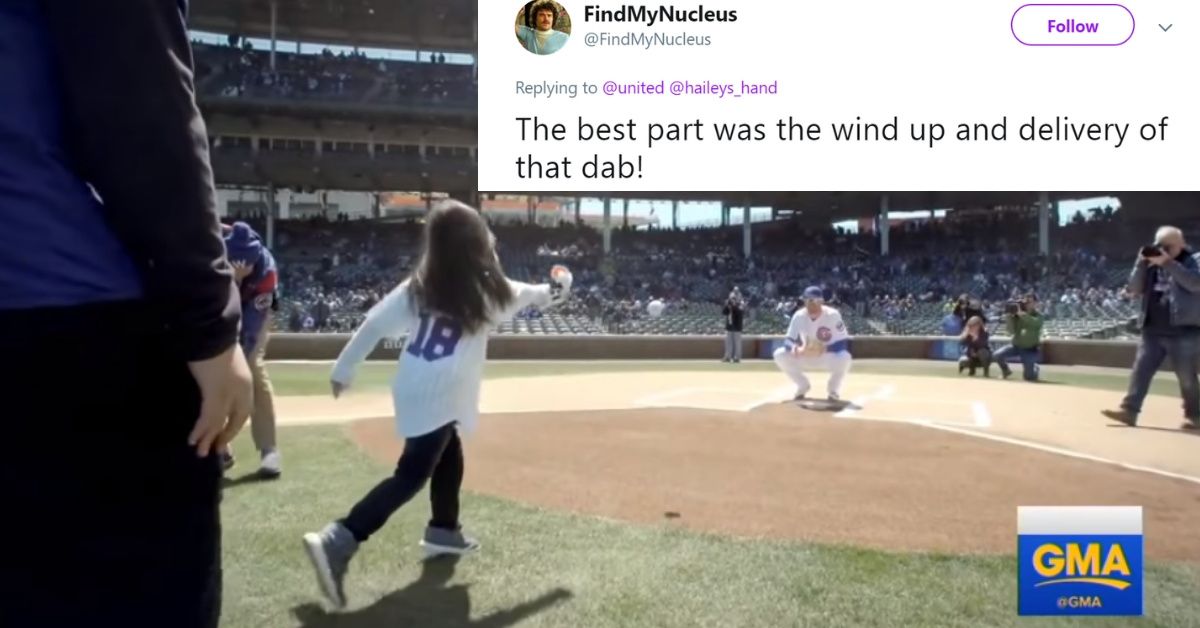 Little Girl With 3-D Printed Hand Completes Her Goal Of Throwing Out First Pitch At All 30 MLB Parks ❤️