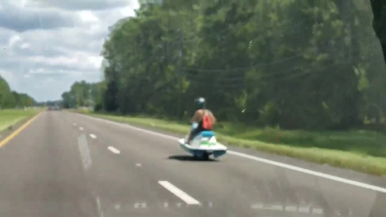 Man drives jet ski on highway, proving Florida hasn’t run out of ways to be weird