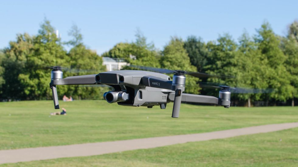 DJI mavic z zoom drone flying