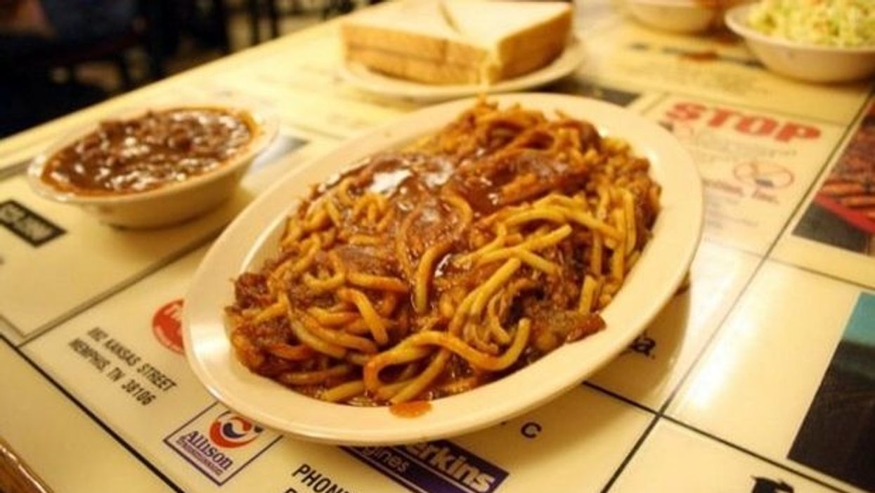 Is barbecue spaghetti a true Southern dish or an abomination?