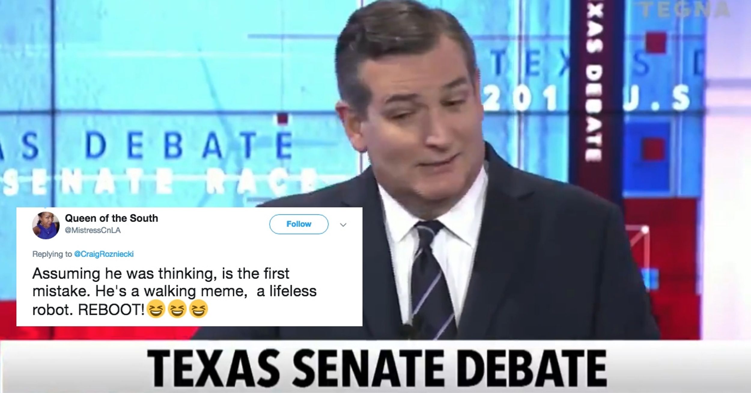 'The Late Show' Took Us Inside Ted Cruz's Head During His Awkwardly Long Debate Pause 😂