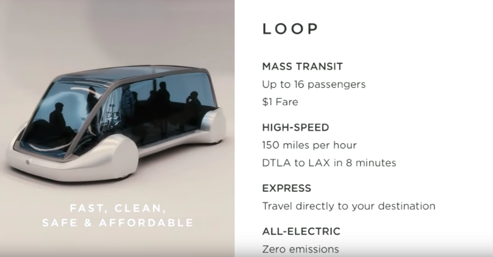 a photo of loop trainsit car