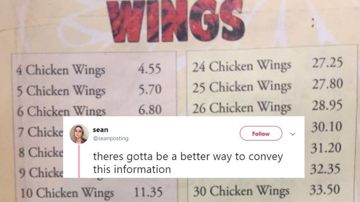Restaurant's Intense Chicken Wings Pricing Structure Is Boggling Minds All Over The Internet 🤔