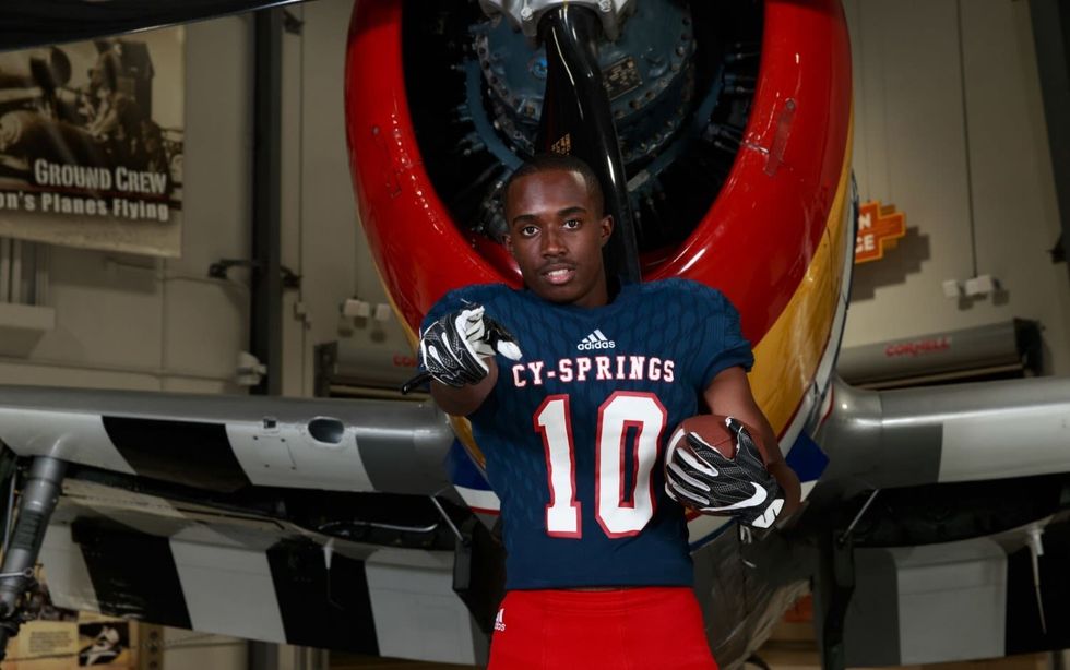 Cy Springs DB Myles Mass is always working on his craft