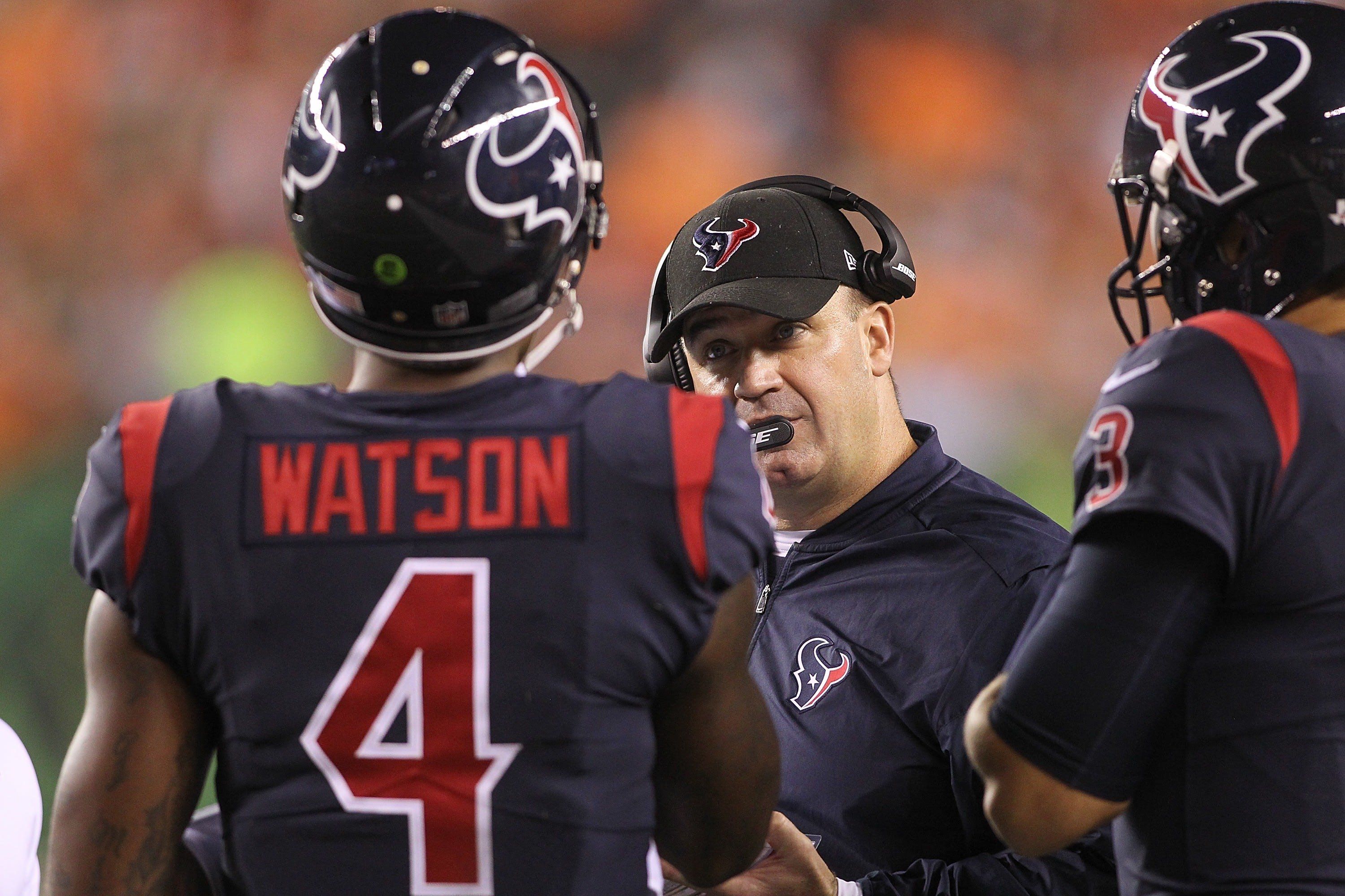 Bill O'Brien and Deshaun Watson