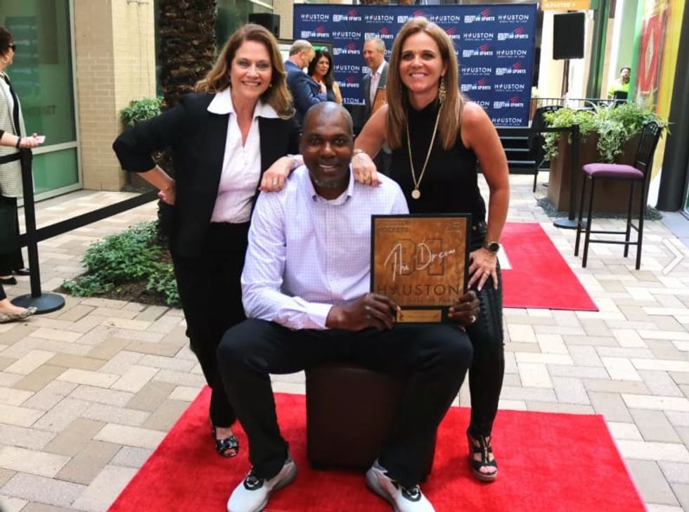 Houston puts a ring on sports legends Olajuwon, Ryan, and Campbell