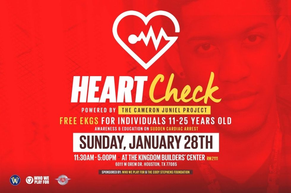 Free EKGs Sponsored by The Cameron Juniel Project on Jan. 28