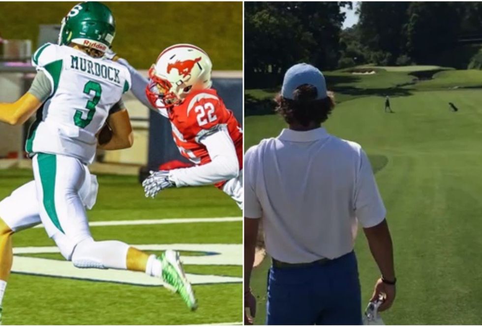 Stratford sophomore Drew Murdock has balancing act