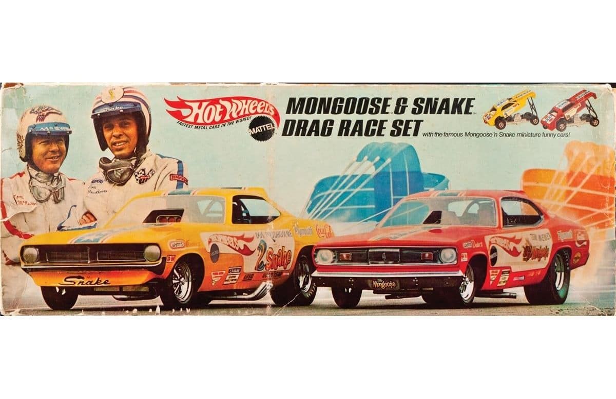 mongoose and snake drag race set