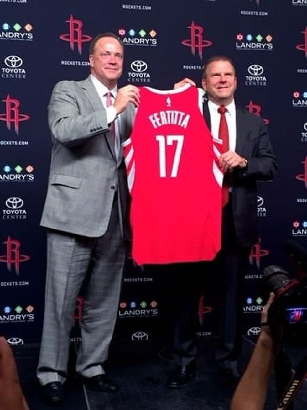 Tilman talks: New Rockets owner discusses national anthem, Toyota Center food, and why he loves the NBA